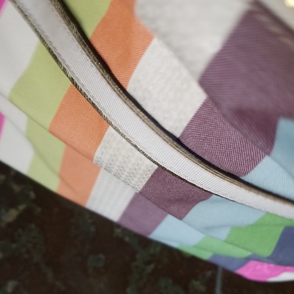 Coach Legacy Stripe Tote Y2K Extra Large Brand New Rainbow Hues - Picture 14 of 16